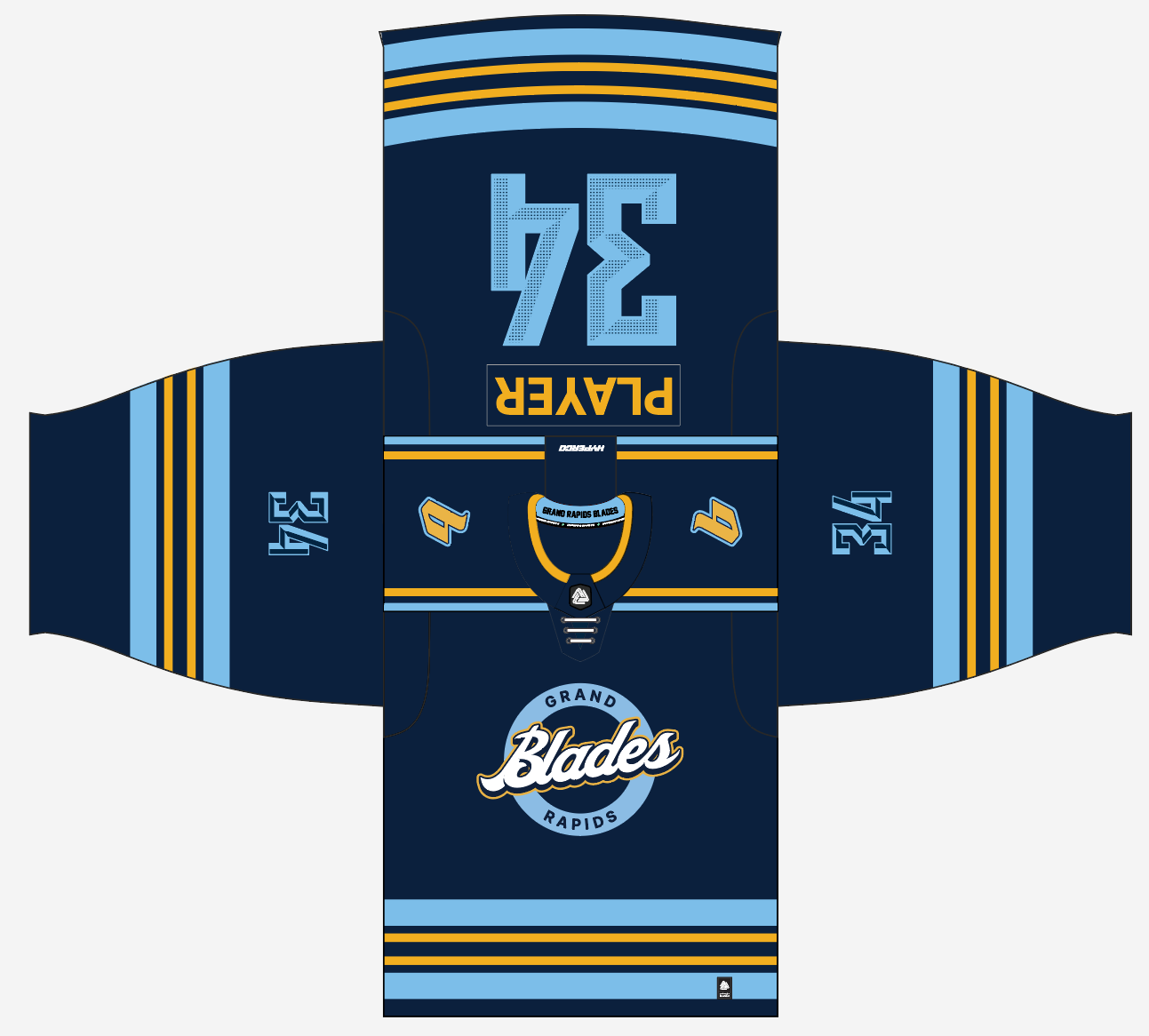 Grand Rapids Blades Replica Hockey Jersey