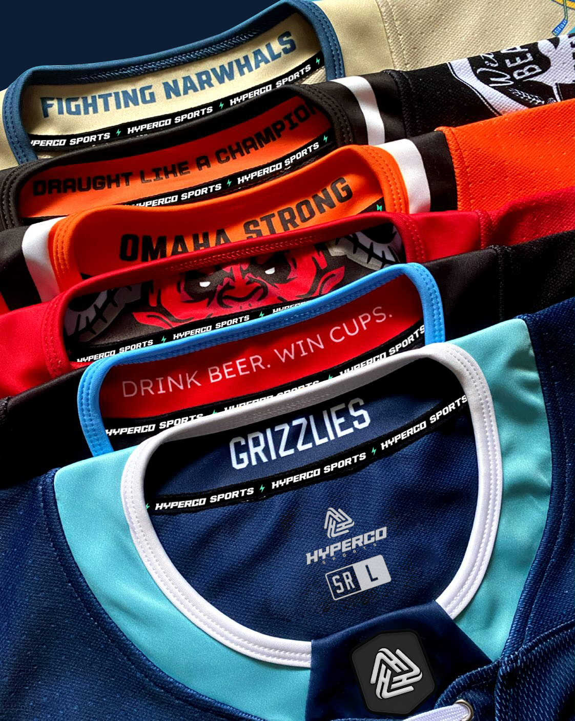 Hyperco Sports hockey collar closeup view