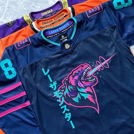 Hyperco Sports embroidered ice hockey jerseys