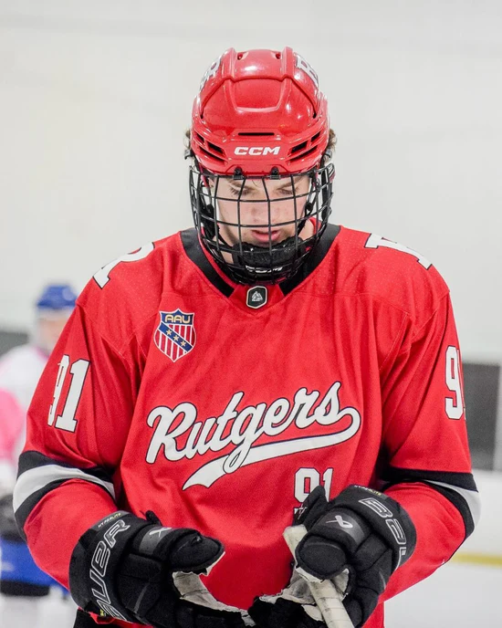 Rutgers University ice hockey jersey made by Hyperco Sports