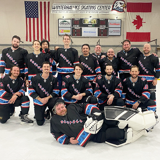 Custom hockey uniforms made by Hyperco Sports