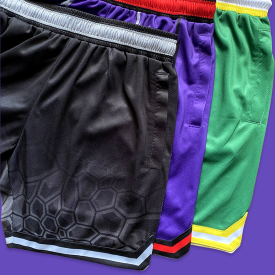Custom basketball shorts by Hyperco Sports