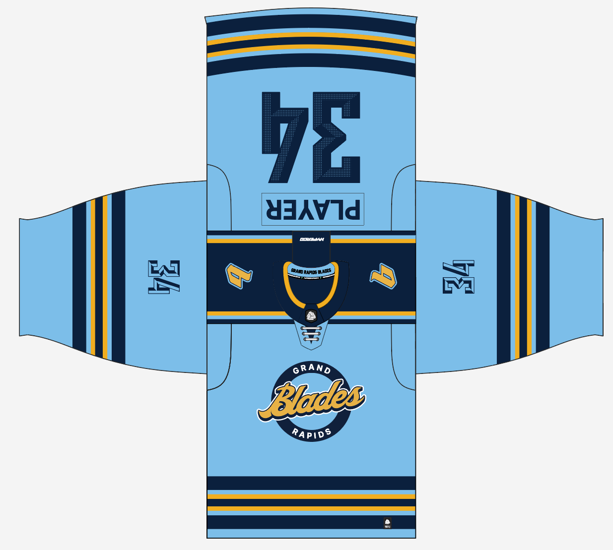 Grand Rapids Blades Replica Hockey Jersey