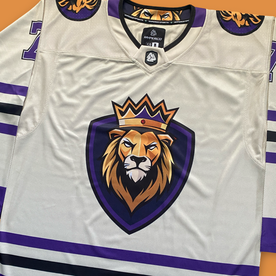 Custom sublimated hockey jersey from Hyperco Sports