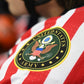 US Army shoulder patch on custom hockey jerseys by Hyperco Sports